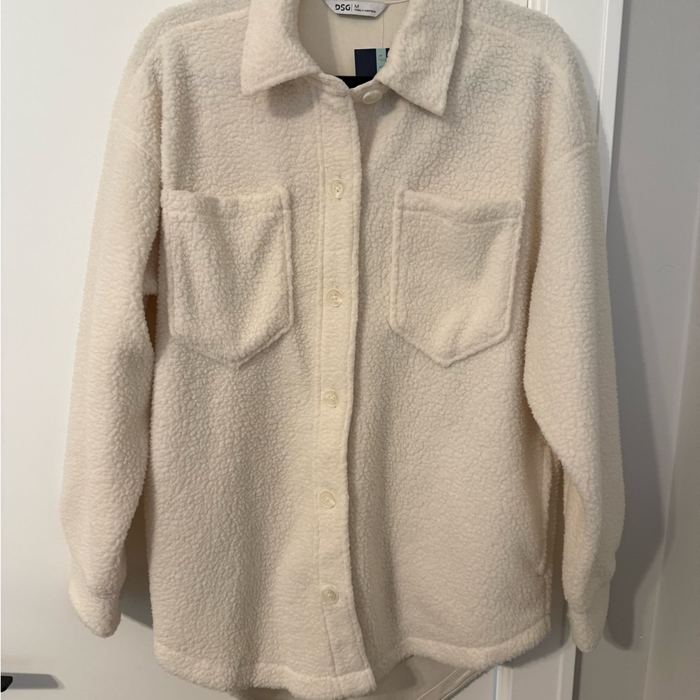 DSG White Fleece Sherpa Jacket